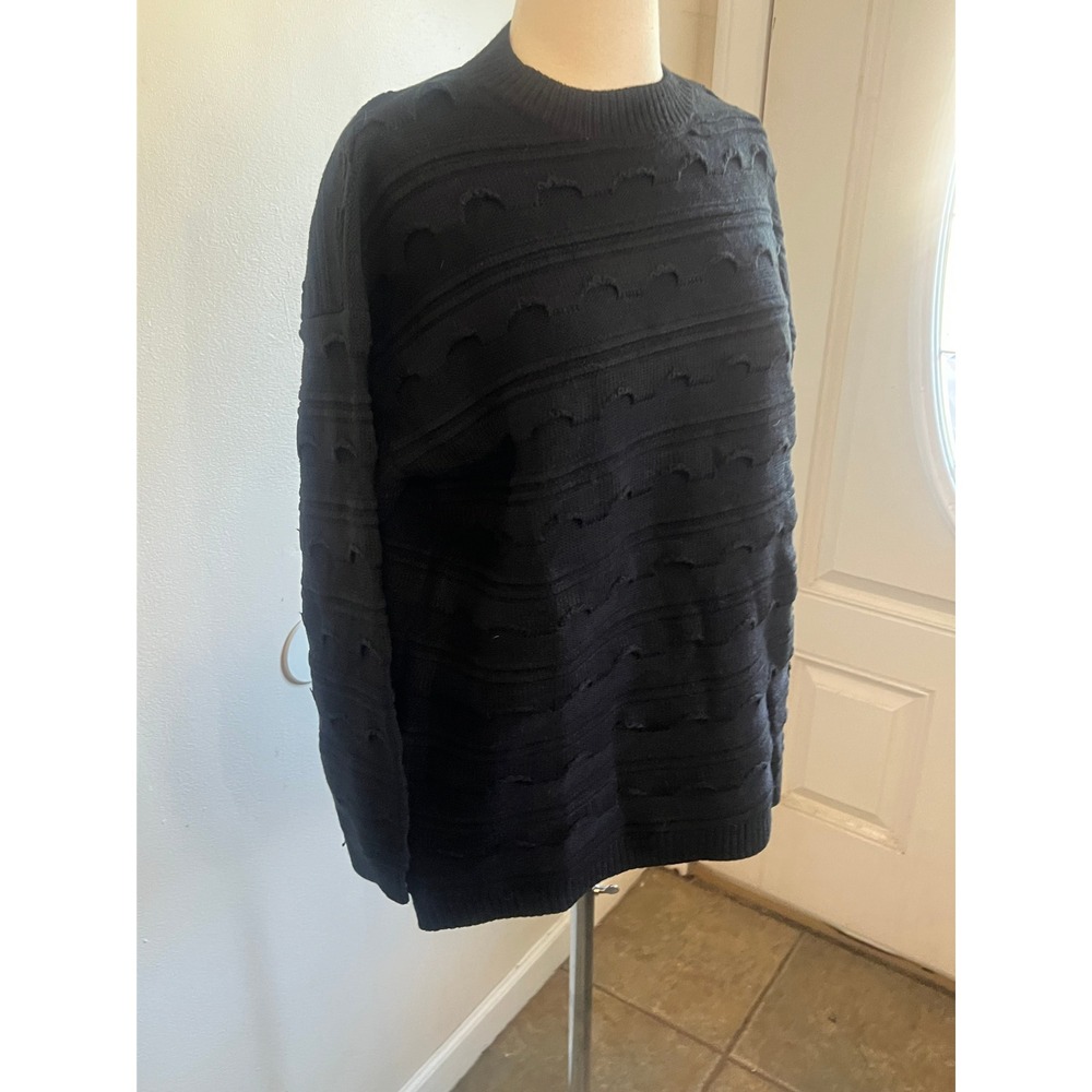 Killstar Murkwood‎ distressed black sweater